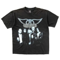 AEROSMITH FRONT BLUE MEMBER BACK WING LOGO GIANT LARGE 1890