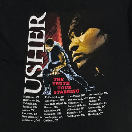 USHER THE TRUTH TOUR RAP DESIGN JERZEES XL 8833