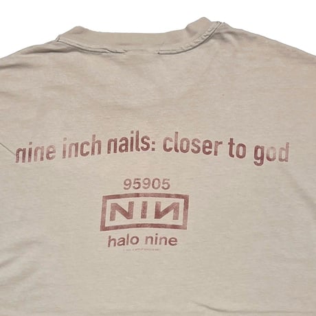 NINE INCH NAILS 1994 CLOSER TO GOD HALO EIGHT SAGE GREEN FITS XL 0896
