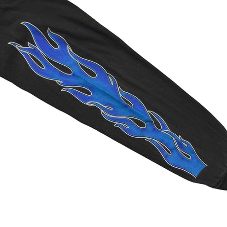 HARLEY DAVIDSON BLUE EMBLEM ARM FLAME LS LARGE NO BACK 1123