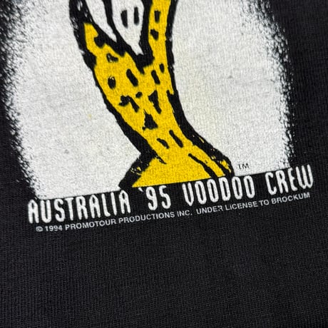 THE ROLLING STONES BACK SPIKE TONGUE VOODOO CREW BLACK BROCKUM XL 2096