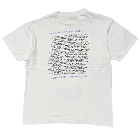 CELINE DION FALLLIN INTO YOU AROUND THE WORLD WHITE ONEITA LARGE 1397
