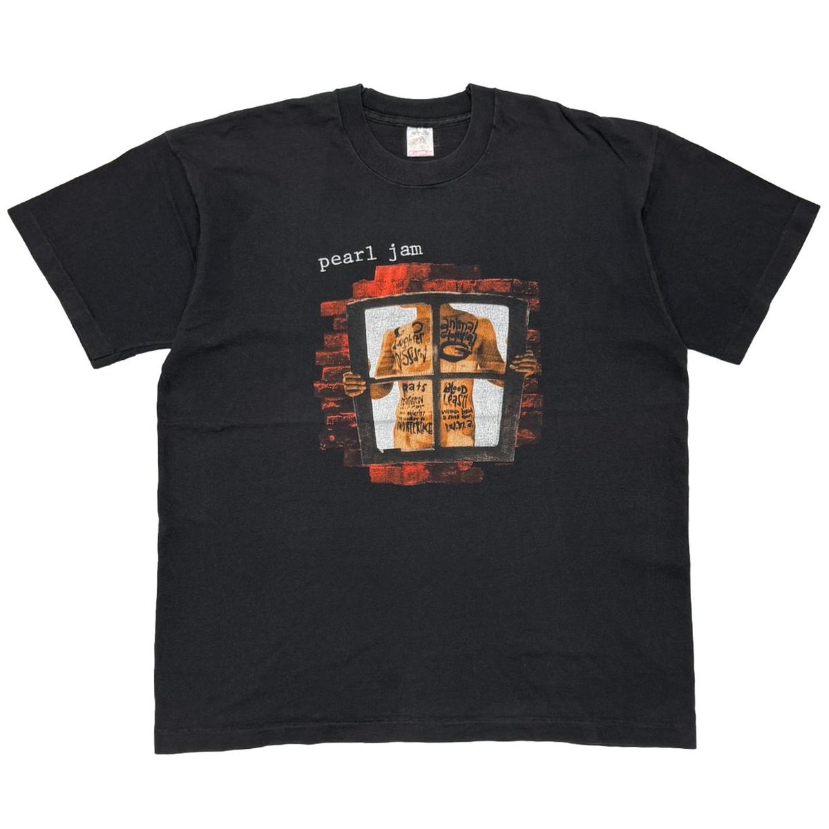 PEARL JAM WINDOW PAIN FRUIT OF THE LOOM XL 2530