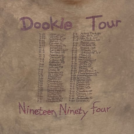 GREEN DAY DOOKIE 1994 TOUR HANES XL 0295