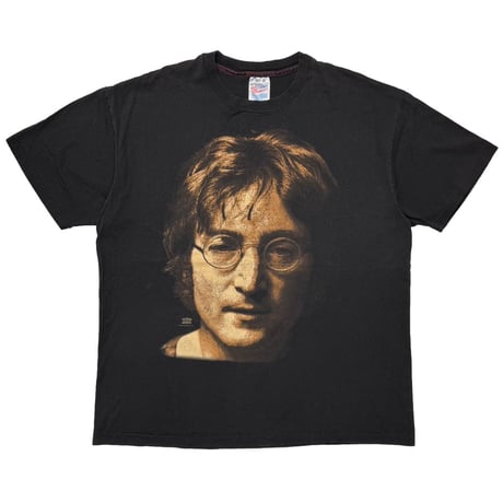 JOHN LENNON HUGE FACE BLACK HANES LARGE 3515