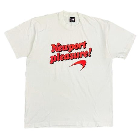Newport ORANGE TEXT pleasure! WHITE FRUIT OF THE LOOM XL 2391