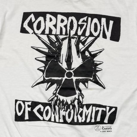 CORROSION OF CONFORMITY BLACK PRINT WHITE SCREEN STARS LARGE 5155