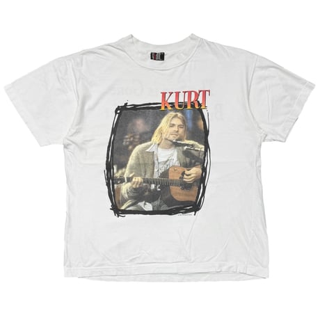 NIRVANA KURT COBAIN MEORIAL MTV UNPLUGGED WHITE XL 9077
