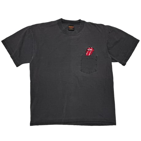 THE ROLLING STONES RIP TONGUE EMBROIDERY POCKET TEE BROCKUM XL 5702