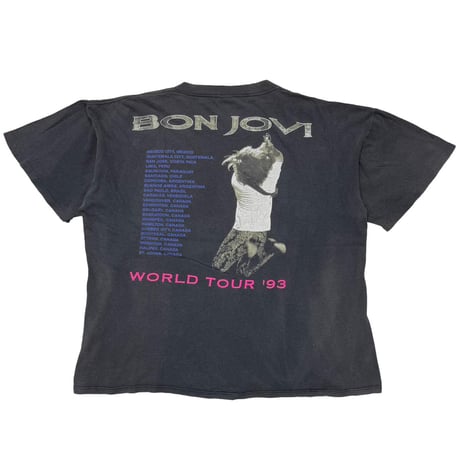 BON JOVI WORLD TOUR BACK JUMP BLACK BROCKUM XL 1929
