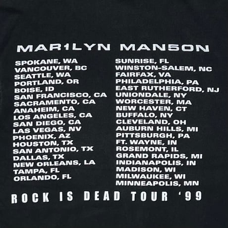 MARILYN MANSON ROCK IS DEAD 1999 WINTERLAND LARGE 1191