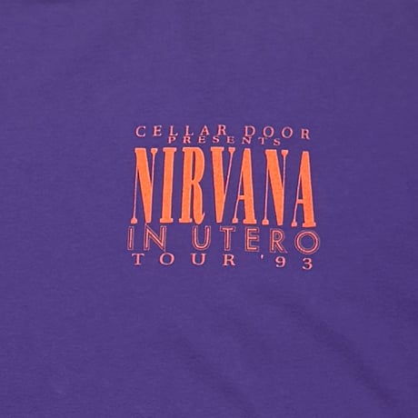 NIRVANA IN UTERO TOUR 1993 PURPLE OSFA FITS XL 1740