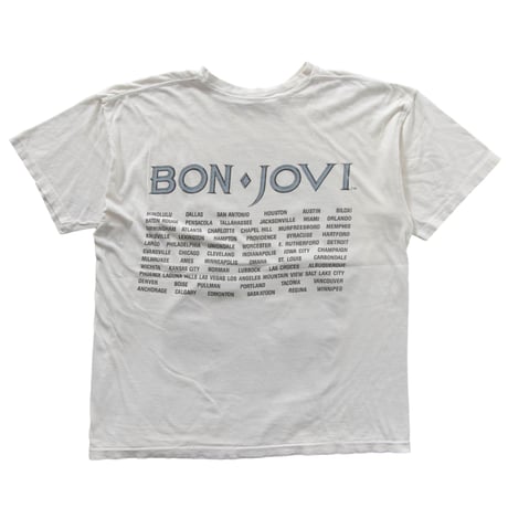 BON JOVI FRONT 1988 PORTRAIT WHITE FITS XL 9946