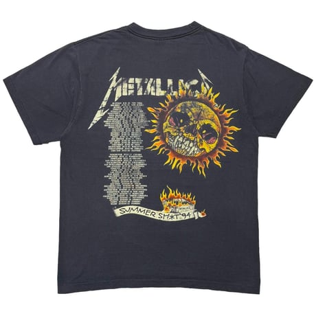 METALLICA PUSHEAD SIDE FLAMING VAMPIRE SKULL GIANT BY TEEJAYS XL 6109