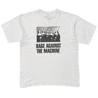RAGE AGAINST THE MACHINE 1997 NUNS AND GUNS WHITE BRIGHT GREEN XL 8167