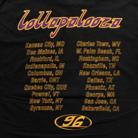 LOLLAPALOOZA 1996 FES GIANT BY TEEJAYS XL 3495
