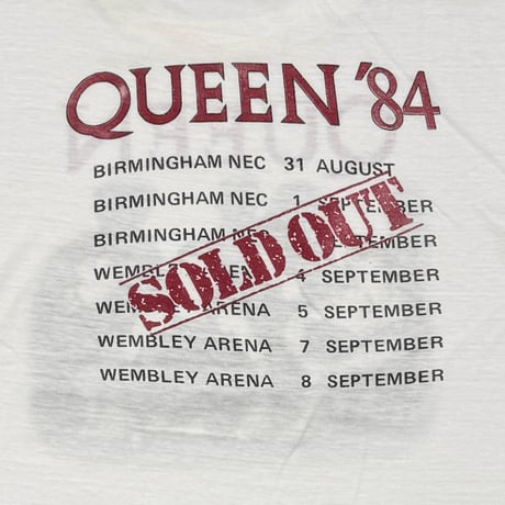 QUEEN MEMBER PORTRAIT 1984 SLEEVELESS FITS MEDIUM 0068