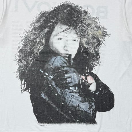 BON JOVI 1988 PORTRAIT BACK TOUR WHITE SPRING FORD XXL 0404