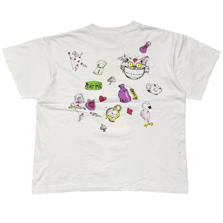 ALICE IN WONDERLAND ALICE & CAT DOUBLESIDE WHITE ANDAZIA XL 7701