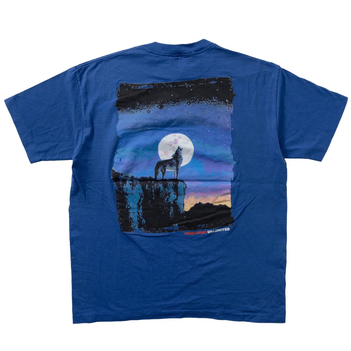 【90s】MARLBORO COYOTE TEE BLUE XL Marlboro COYOTE POCKET TEE BLUE FITS XL 9953 |