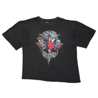 GUNS N' ROSES PISTOL ROSE HEART SKULL EURO FITS XL 3871