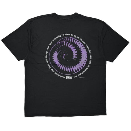 NINE INCH NAILS EMBROIDERY BOX LOGO BACK AMMONITE FITS XL 8783