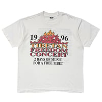 TIBETAN FREEDOM CONCERT 2 DAYS OF MUSIC FOR A FREE TIBET SUMMER 1996 WHITE FRUIT OF THE LOOM XL 8078