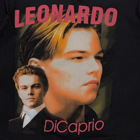 LEONARDO DICAPRIO RAP GRAPHIC TITANIC BLACK FITS LARGE 0626