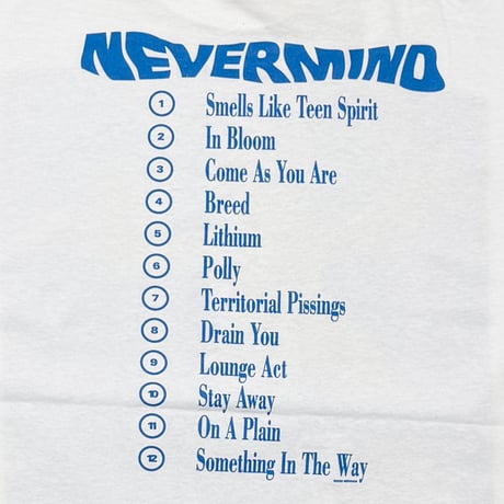 NIRVANA Y2K NEVERMIND 2002 WHITE FITS XL 8470