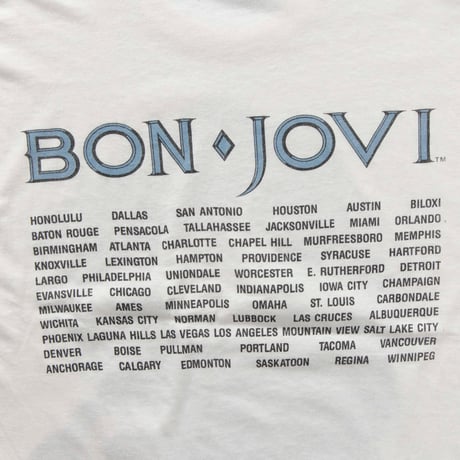 BON JOVI FRONT 1988 PORTRAIT WHITE ONESIZE FITS XL 9453