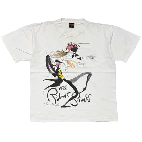 THE ROLLING STONES 1994 GERALD SCARFE WHITE BROCKUM XL 0745
