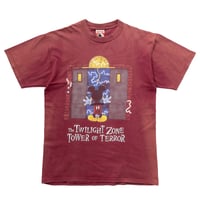 DISNEY VINTAGE TWILIGHT ZONE TOWER OF TERROR BURGUNDY FITS LARGE 2224