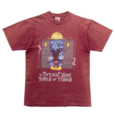 DISNEY VINTAGE TWILIGHT ZONE TOWER OF TERROR BURGUNDY FITS LARGE 2224