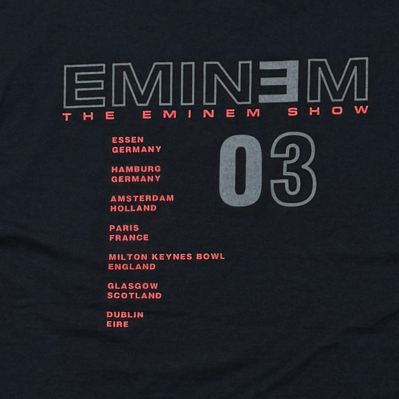 EMINEM THE EMINEM SHOW RED STRIPE TEXT & MONOCH