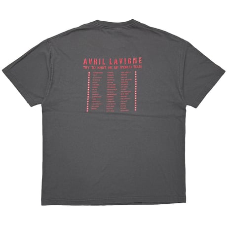 AVRIL LAVIGNE TRY TO SHUT ME UP WORLD TOUR 2003 CHARCOAL ALSTYLE XL 8288