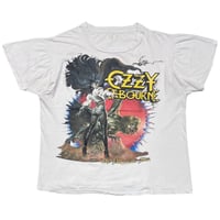 OZZY OZBOURNE 1986 THE ULTIMATE SIN WHITE SCREEN STARS FITS LARGE 8834