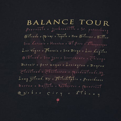 VAN HALEN BALANCE TOUR FRUIT OF THE LOOM XL 8899