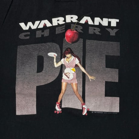 WARRANT CHERRY PIE WORLD TOUR 1991 BLACK BROCKUM XL 8992