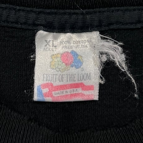 OLD&VINTAGE BRADFORD GALLERY JOHN LENNON PORTRAIT BLACK FRUIT OF THE LOOM XL A025