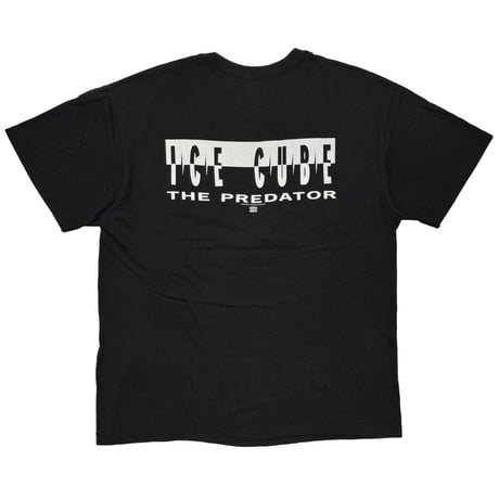 ICE CUBE FRONT MONOCHROME FACE 1992 THE PREDATOR HANES LARGE 9312
