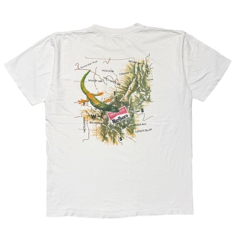 Marlboro LIZARD MAP POCKET TEE WHITE OSFA FITS XL 1592