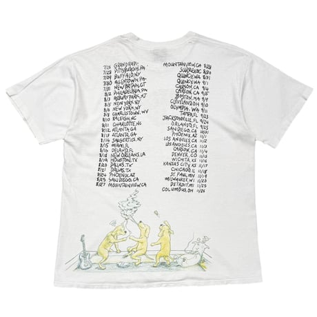 GREEN DAY DOOKIE BACK TOUR WHITE BROCKUM XL 1959