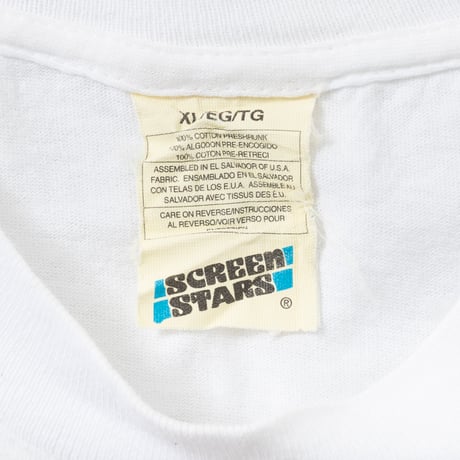New port ORANGE TEXT GREEN LINE WHITE SCREEN STARS XL 9458