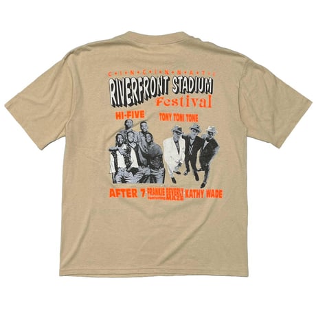WHITNEY HOUSTON RIVERFRONT STADIUM FESTIVAL BEIGE XL 0538