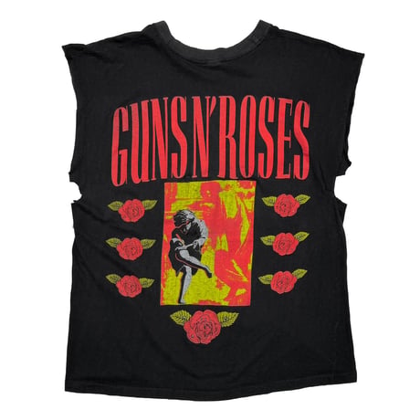 GUNS N’ ROSES SKULL HAT ROSE SLEEVELESS FITS XL 2111