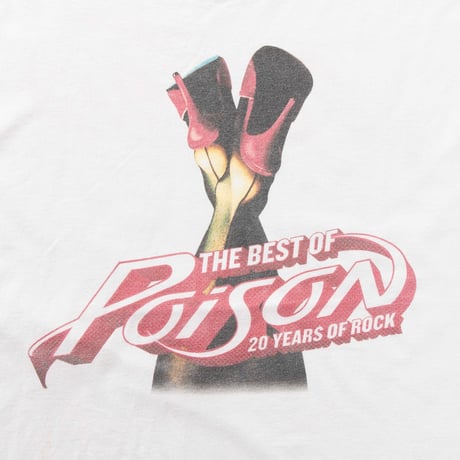 POISON THE BEST OF POISON 20 YEARS OF ROCK WHITE HANES XL 1098