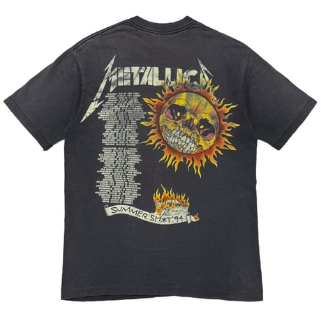 METALLICA PUSHEAD SIDE FLAMING VAMPIRE SKULL GIANT BY TEEJAYS LARGE 3744