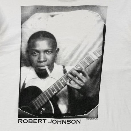 ROBERT JOHNSON PORTRAIT 1991 GEAR INC Q-TEES LARGE WHITE 0910