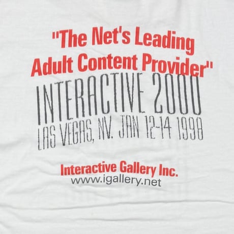 OLD&VINTAGE INTERACTIVE GALLERY INC NUDE 2000 WHITE HANES XL 2367