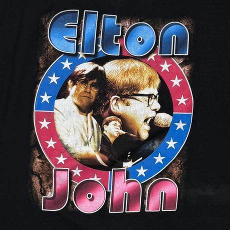 ELTON JOHN RAP GRAPHIC BOOTLEG XXL BLACK 0539